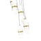 Z-Lite Cayden Chandelier, 7-Light, 18 In.W x 16.75 In.H, Modern Gold/Clear + Etched Opal 1946P-7R-MGLD - alternate 4